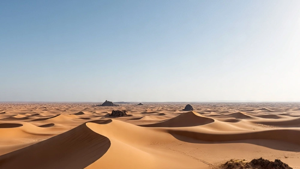 Ilustrasi Arab Saudi tetap mengimpor pasir dari Australia, China dan Belgia. [Meta AI]